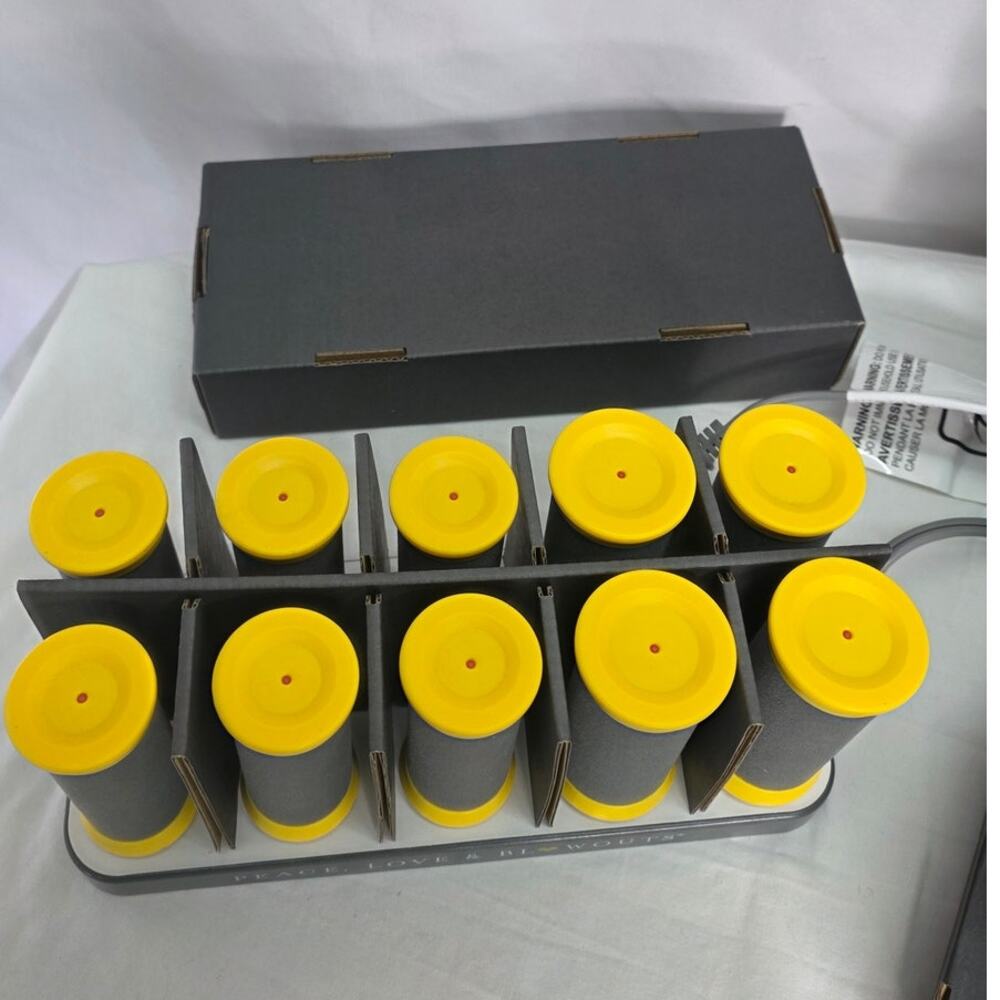 Drybar The Roller Club Hot Rollers 10 Ceramic Rollers 2 Sizes Clips Open Box - Picture 3 of 15